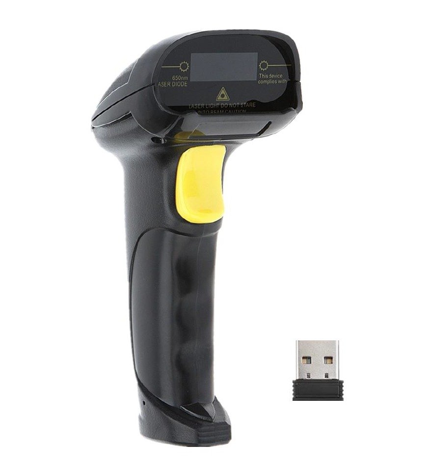 Lecteur Scanner Douchette Pistolet Bipeuse Code Barre 2D sans Fil