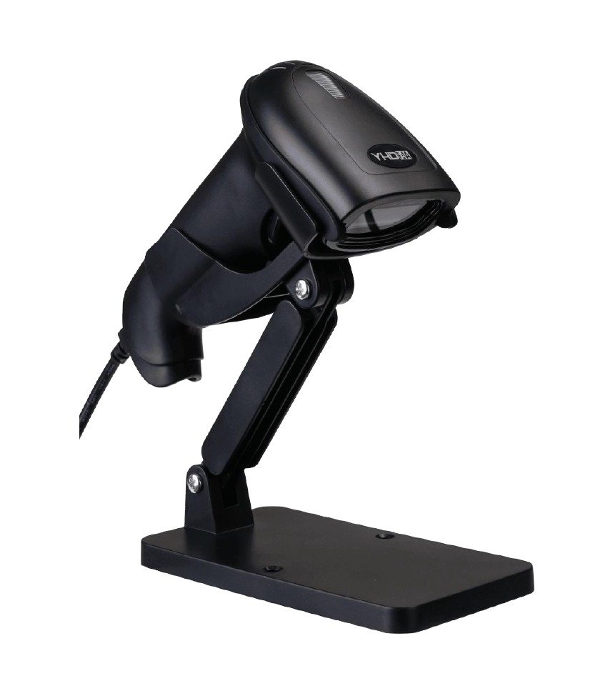 Lecteur Scanner Douchette Pistolet Bipeuse Code Barre 2D avec Stand