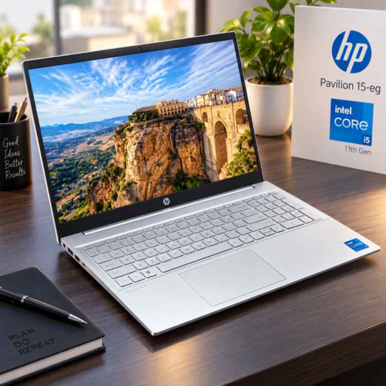 Ordinateur PC HP Pavillon 15 Core i5 11th 2.42Ghz Ram 16 SSD 512 Go Ecran 15.5' Tactile