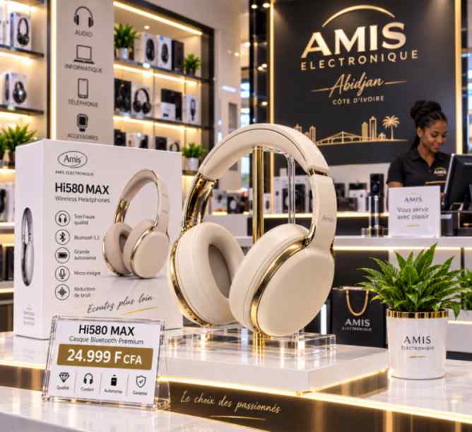 Casque Audio Amis Hi580 ANC Noise Réduction Actif de Bruit